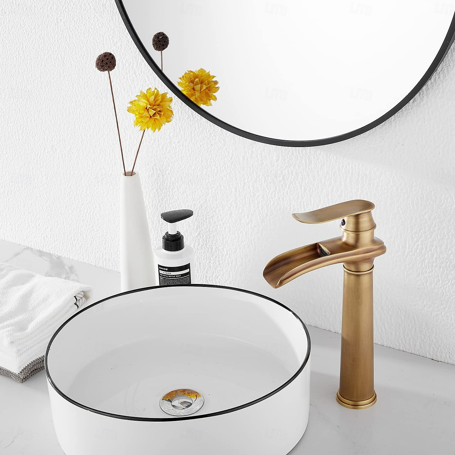 Ванная раковина кран - Классический Старая латунь Внешнее крепление Одной ручкой одно отверстиеBath Taps 2026 - kr.2347 –P5