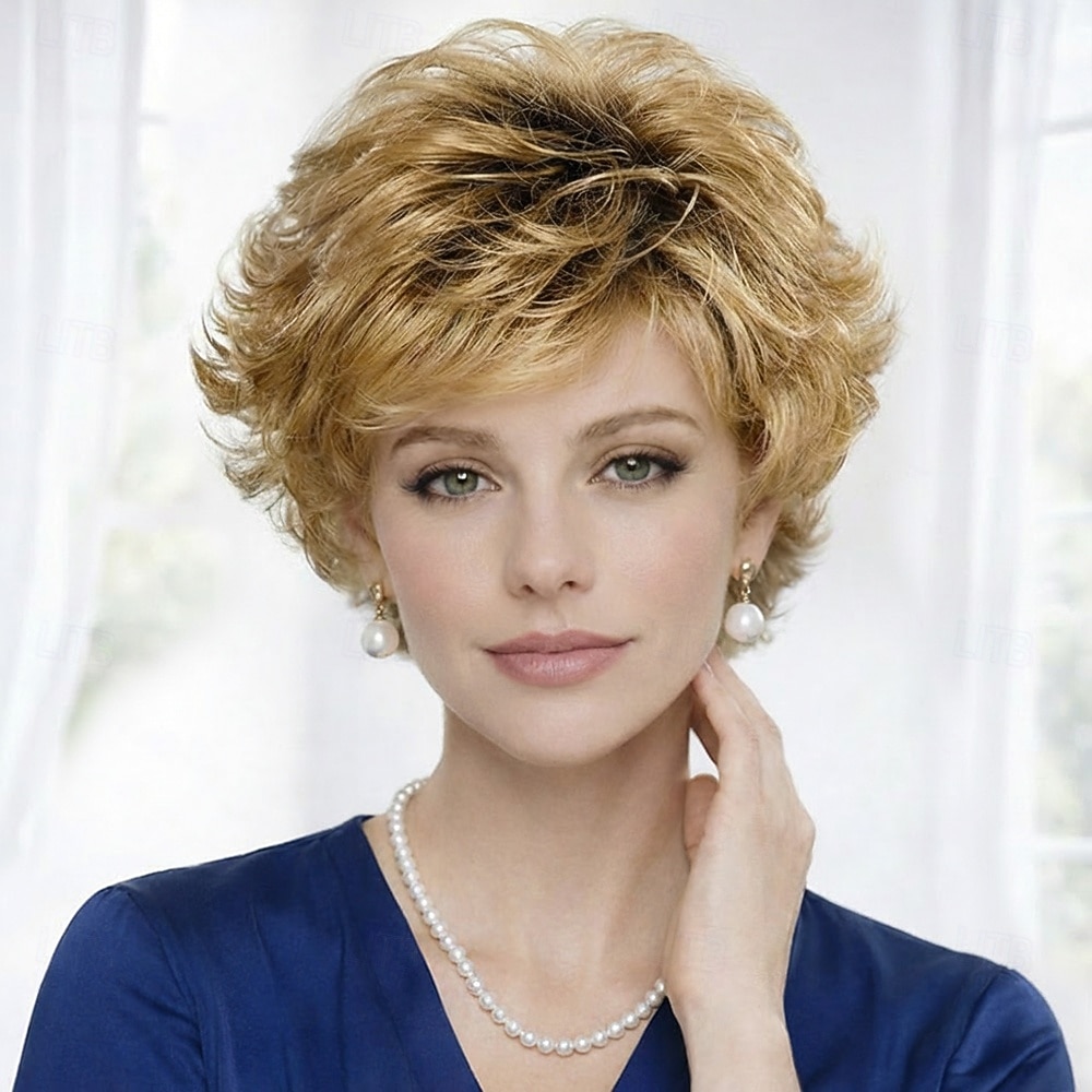 Peruca curta e elegante prateada para mulheres - estilo pixie despenteado com volume natural de 2026 por $32.99 –P4