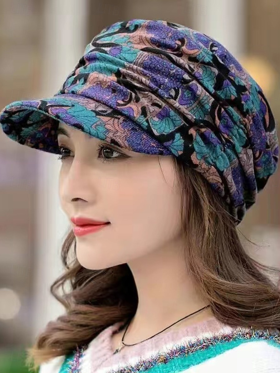 Per donna Cappello Cappelli Invernali Antivento Caldo Quotidiano All'aperto Streetwear Stampato Floreale del 2026 a $2.49 –P8