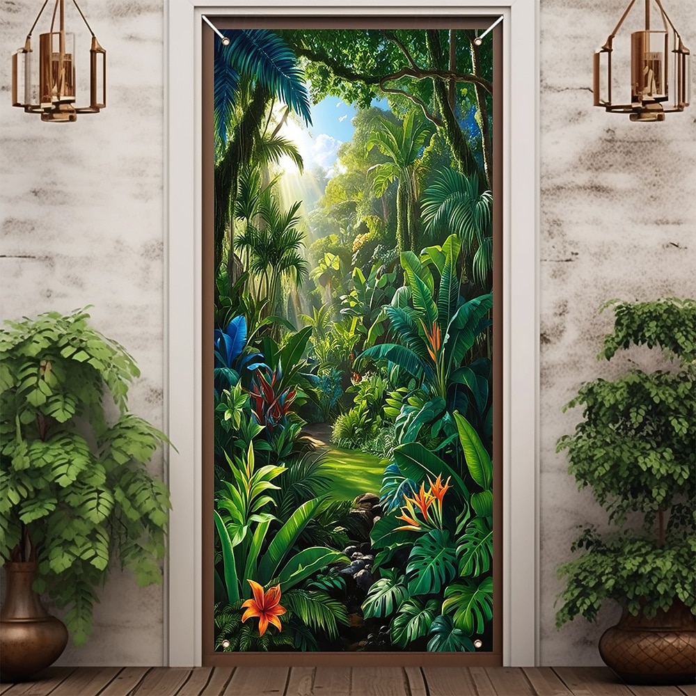 2026年 ポスター ドアカバー 屋外バナー 森林 3D パーティー 寮 ティーンズルーム 大学寮 男の隠れ家フラットベッドルーム 撮影背景 ホームデコレーション  コレクション – $17.99 –P2