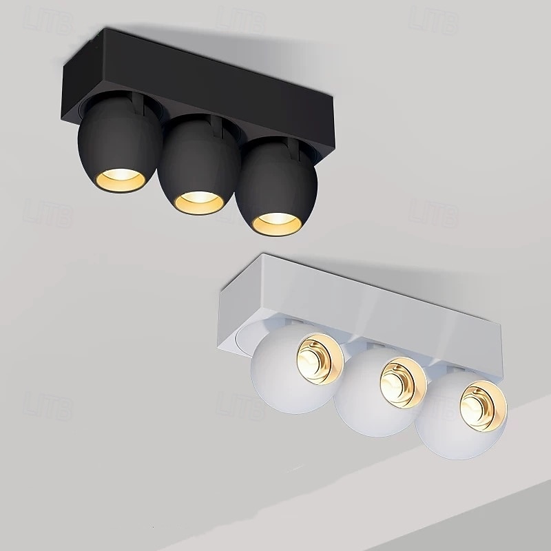 led 1 πακέτο προβολέων από ύφασμα με διακόπτη dimmer, ρυθμιζόμενο, όλα τα λευκά σκίαστρα, ελεγχόμενα μέσω εφαρμογής 2026 - $97.99 –P5