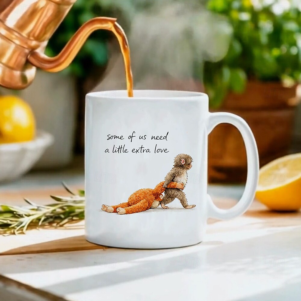 Team Punch Monkey Meme Mok Grappige Meme Bescherm Punch Monkey Meme Koffiemok Cadeau voor Dierenvrienden Grappige Koffiemok voor Vriend Collega Magnetron Veilig Keramische Mok 2026 - $16.99 –P3