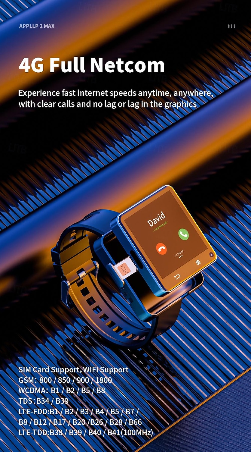 LOKMAT APPLLP 2 MAX Smart Watch 2.64 inch 4G LTE Cellular Smartwatch Phone Pedometer Call Reminder Alarm Clock Compatible with Null Unisex GPS Hands-Free Calls Media Control IPX-4 57mm Watch Case 2026 - $243.89 –P6