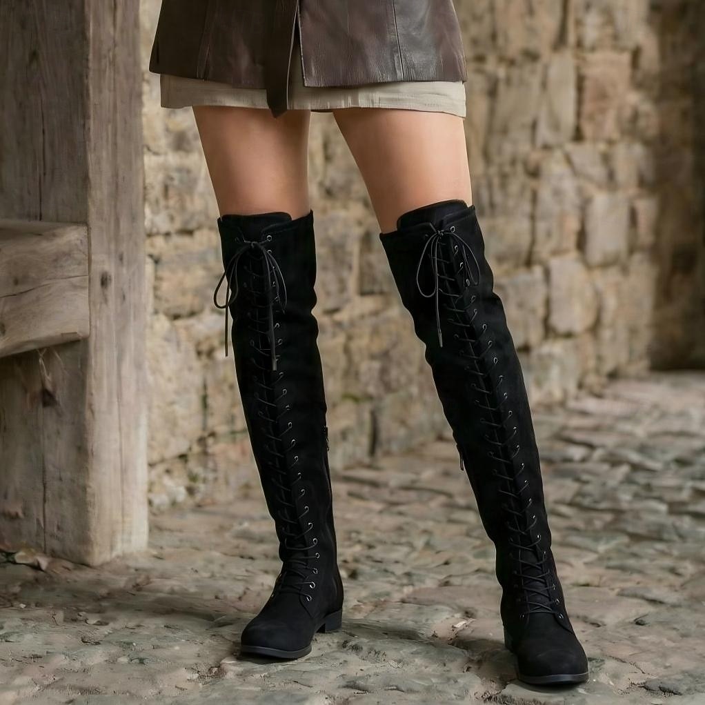 Medieval Renascentista Meias até a coxa Sapatos Botas Elfo Viking Cordões Fantasia Mulheres Dia Das Bruxas Carnaval Espetáculo LARP Ren Faire Adulto Sapatos de 2026 por $38.99 –P4