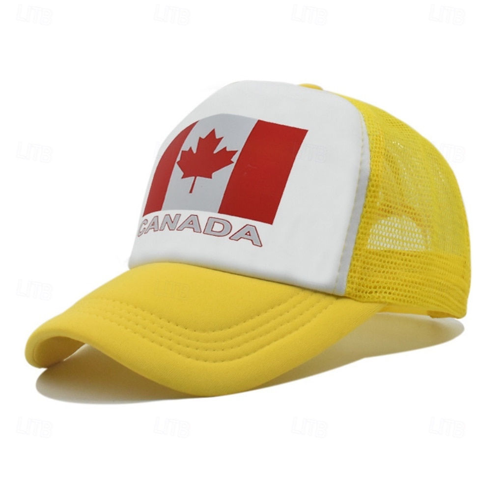 Per uomo Cappellino da Baseball Cappello da Sole Blu Nero Poliestere Patchwork Moda Streetwear Casual Casuale Quotidiano All'aperto Grafico Bandiera Protezione Solare Protezione solare Traspirabilità del 2026 a $4.49 –P4