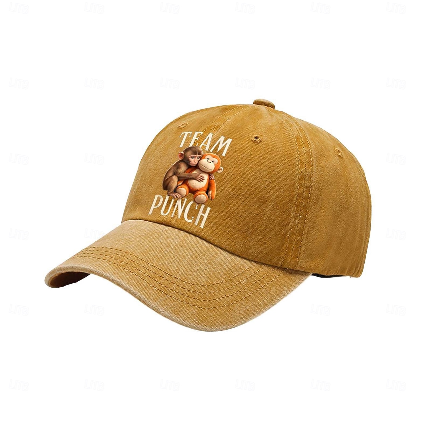 Team Punch Monkey Meme Baseball Cap Grappige Vintage Gewassen Katoenen Verstelbare Vader Pet voor Mannen en Vrouwen 2026 - $16.99 –P13