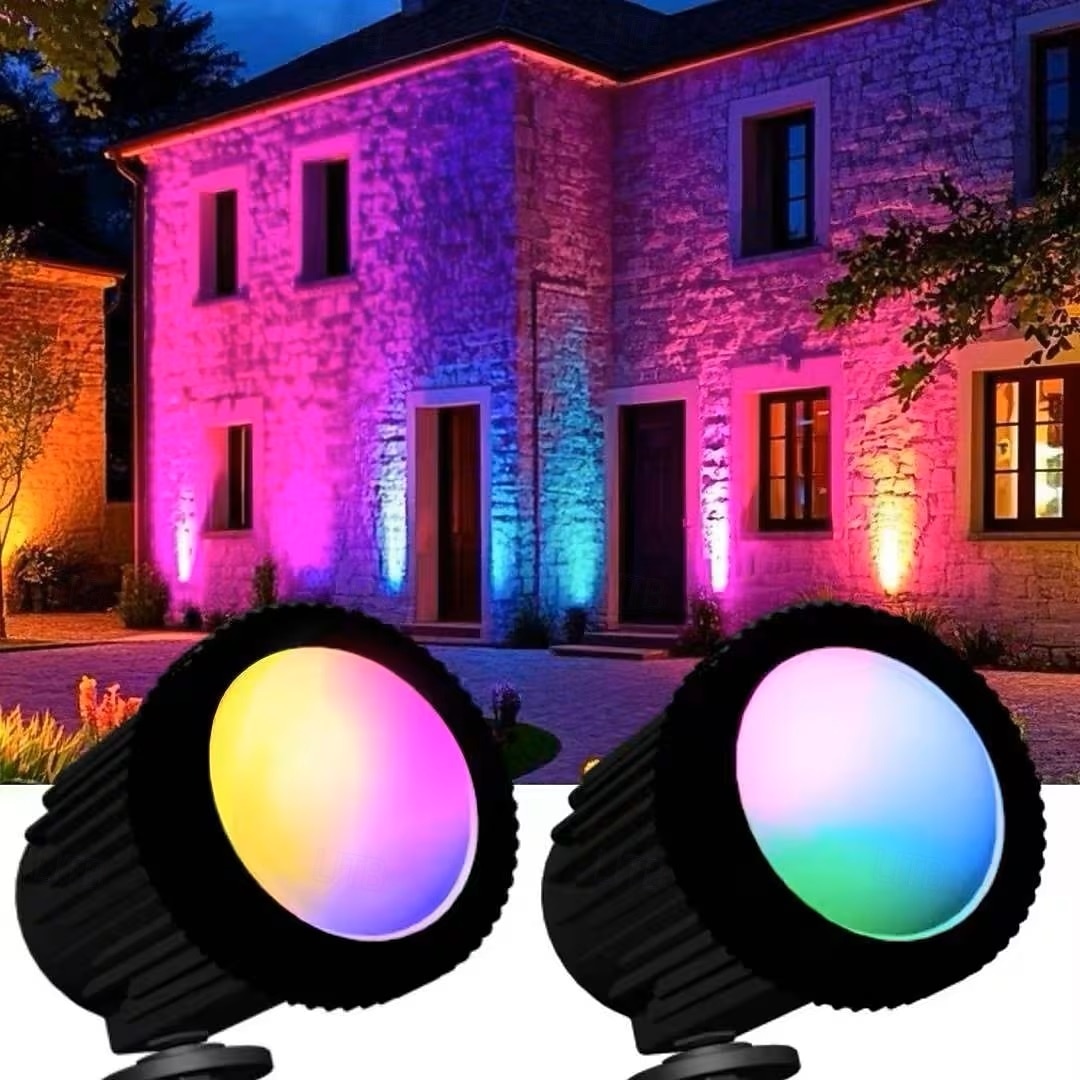2-in-1 Solar-LED-Gartenstrahler, wasserdicht, für den Außenbereich, COB-Lampe, Hofbeleuchtung, Landschaftsbeleuchtung, Baumbeleuchtung, Parkbeleuchtung, Villenbeleuchtung, Gartenwegbeleuchtung, 2026 - $48.99 –P1