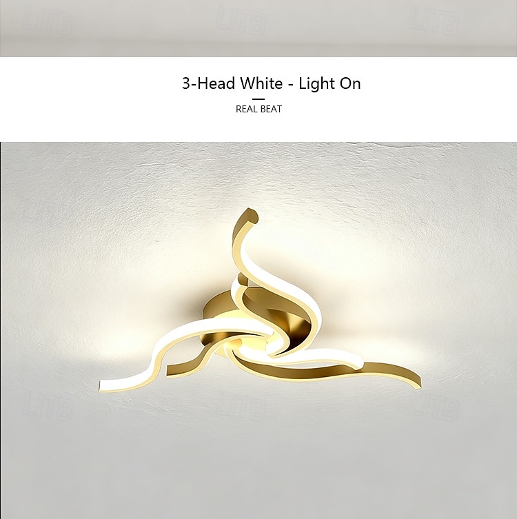 Modern LED Ceiling Light Fixture,56W 3360 Lumen ,Flush Mount Ceiling Chandelier, Ceiling Lamp for Kitchen Bedroom Study Living Room Office Dining Room,Dimming Remote Control 2026 - $105.99 –P13