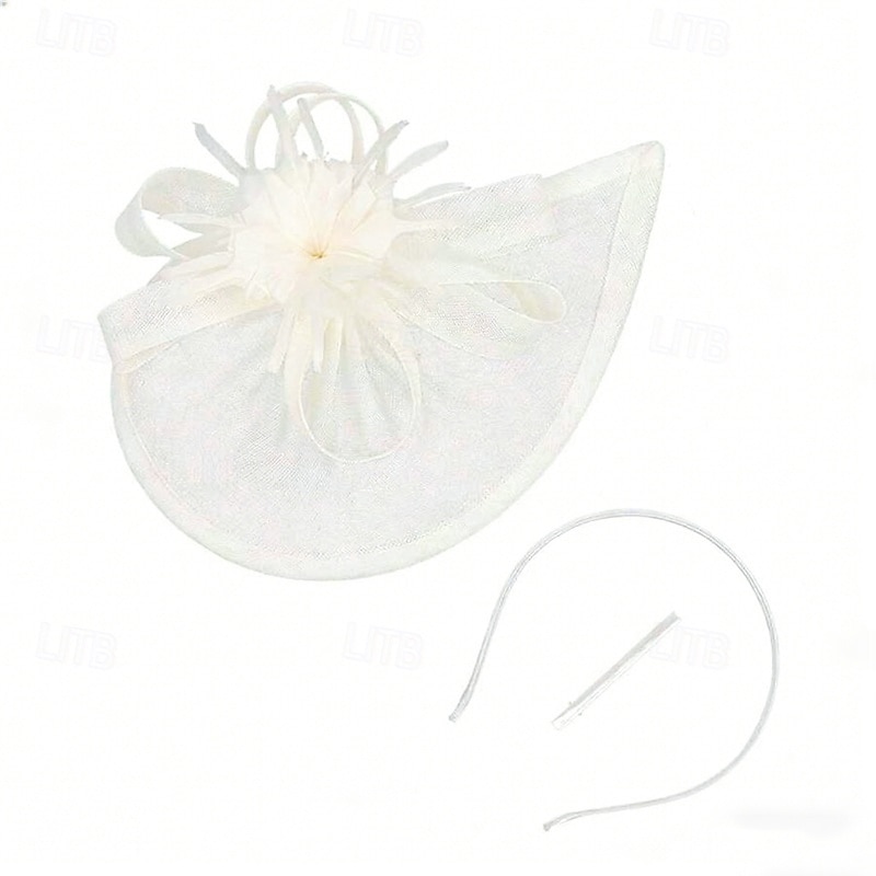 Fascinators Pluma Boda Cumpleaños Vintage Estilo lindo Retro Con Pluma Celada Sombreros 2026 - $17.49 –P4