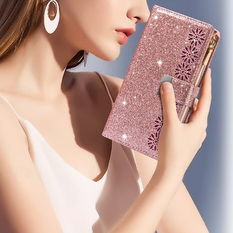 Phone Case For Samsung Galaxy S26 S26 Plus S26 Ultra Wallet Case Zipper Full Body Protective Kickstand Color Gradient sky PU Leather 2026 - $24.99 –P12