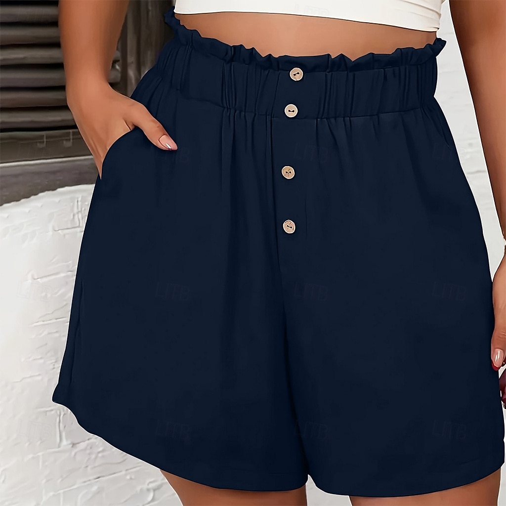 Per donna Shorts Pantaloncini Estivi Shorts da Spiaggia Pantaloncini casual Vacanza Moda Casual Quotidiano Corto Vita Alta Tinta unica Semplice Tasca Elastico in vita Asciugatura Rapida Morbido del 2026 a $20.99 –P6