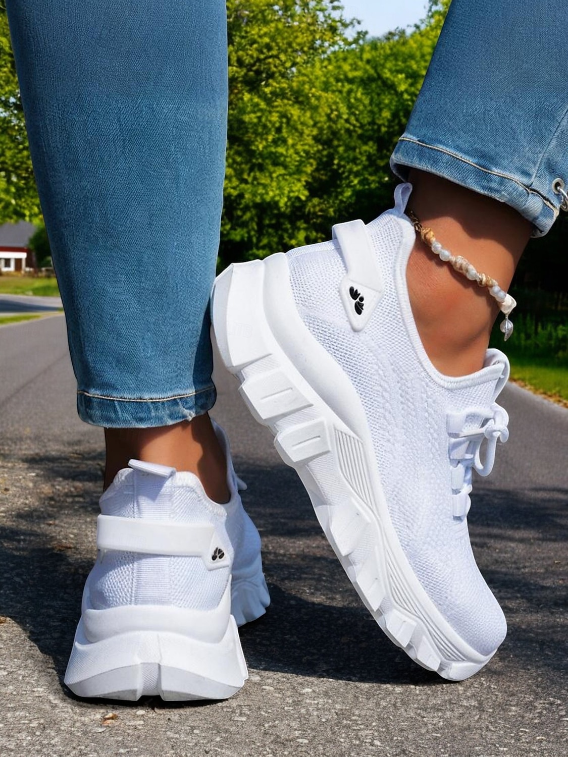 Женские дышащие прогулочные туфли цвета хаки — легкие удобные кроссовки на шнуровке для путешествий и повседневной носки. 2026 - $29.99 –P3