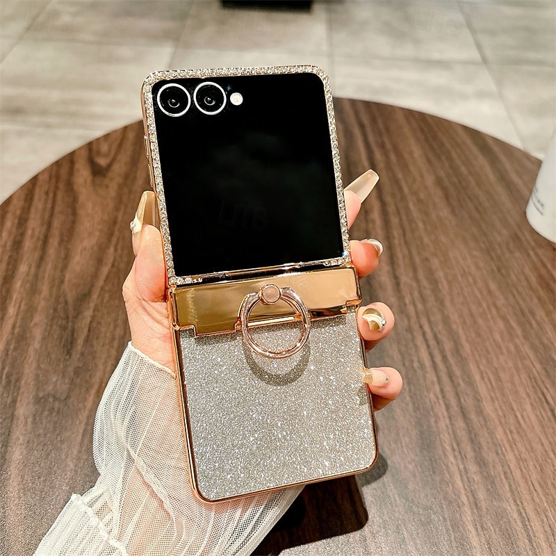 telefon Carcasă Pro Samsung Galaxy Z Flip 7 Z Flip 7 FE Z Flip 6 Z Flip 5 Z Flip 4 Z Flip 3 Zábavné Držák na prsteny Komiks Kov ABS 2026 - $29.99 –P3