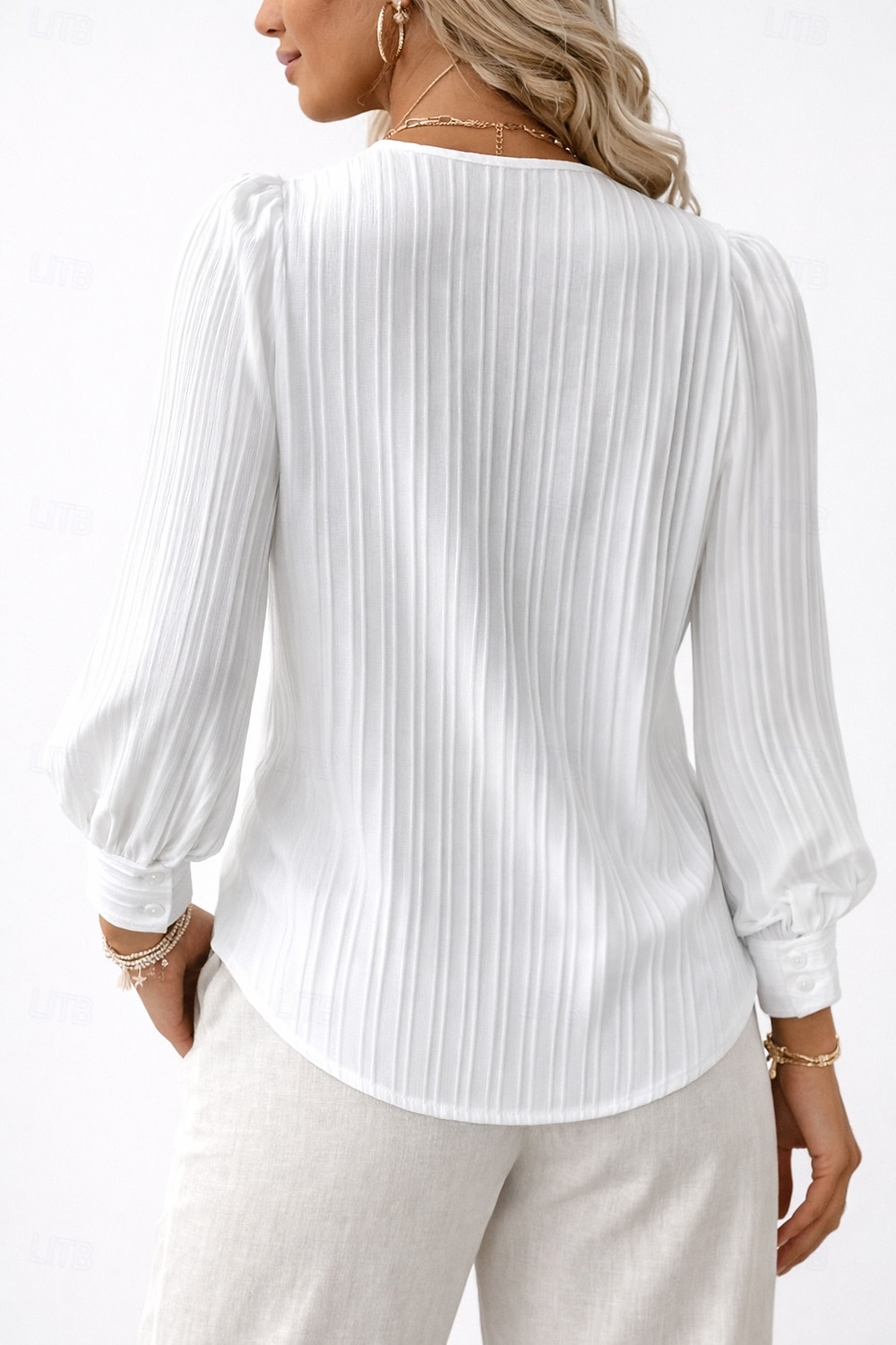 Women's Elegant T Shirt Lace Splicing Top Lace Patchwork Solid Color Elegant Stylish Basic Long Sleeve V Neck Regular Tops Daily Going out Weekend White Red Purple Orange Green Summer Spring Fall 2026 - $22.99 –P2