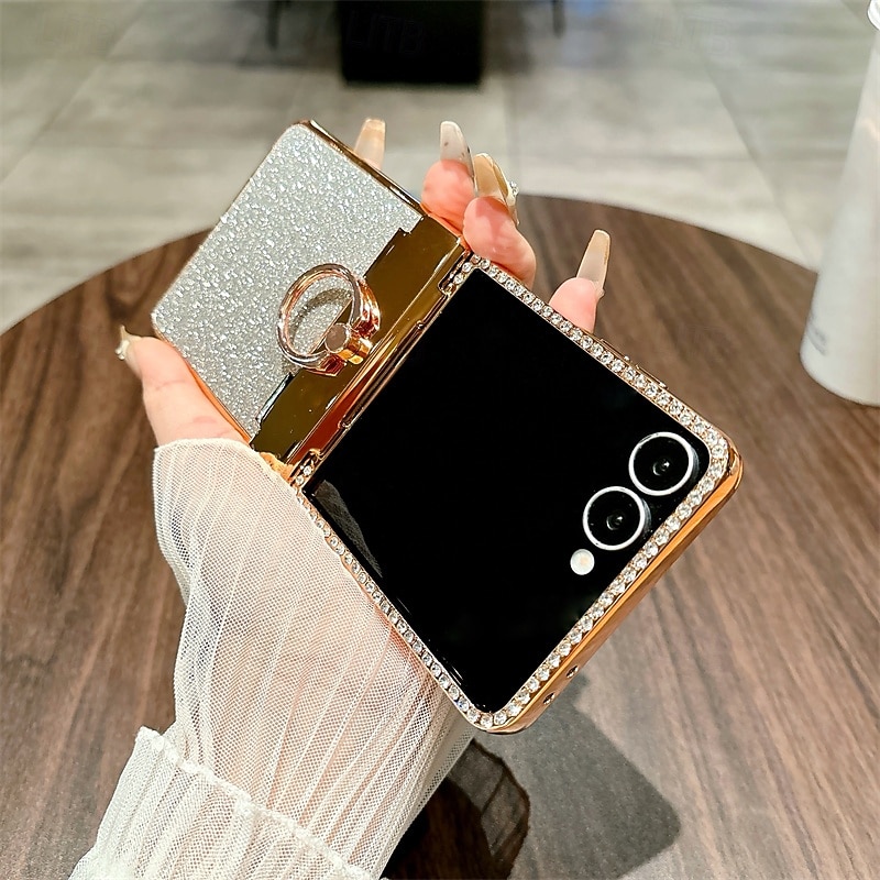 telefon Carcasă Pro Samsung Galaxy Z Flip 7 Z Flip 7 FE Z Flip 6 Z Flip 5 Z Flip 4 Z Flip 3 Zábavné Držák na prsteny Komiks Kov ABS 2026 - $29.99 –P5