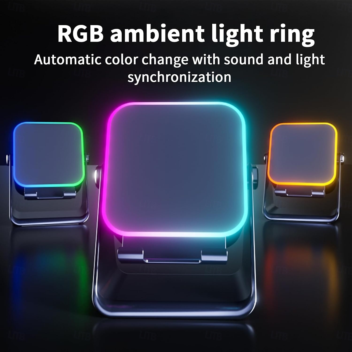 Induction Speaker with Phone Stand Wireless Induction Audio Speaker Amplifier with Light 10W Phone Holder Smartphone Bracket 2026 - GBP £21 –P5