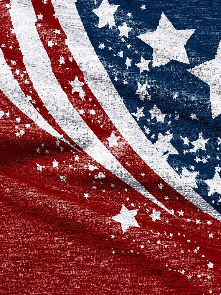 Patriotisk bohemsk lue for kvinner &halsmansjett, lett stretch polyester flermønstret USA-trykk sommerhodeplagg for USAs uavhengighetsdag, 4. juli, reise &festivaler 2026 - $11.99 –P10