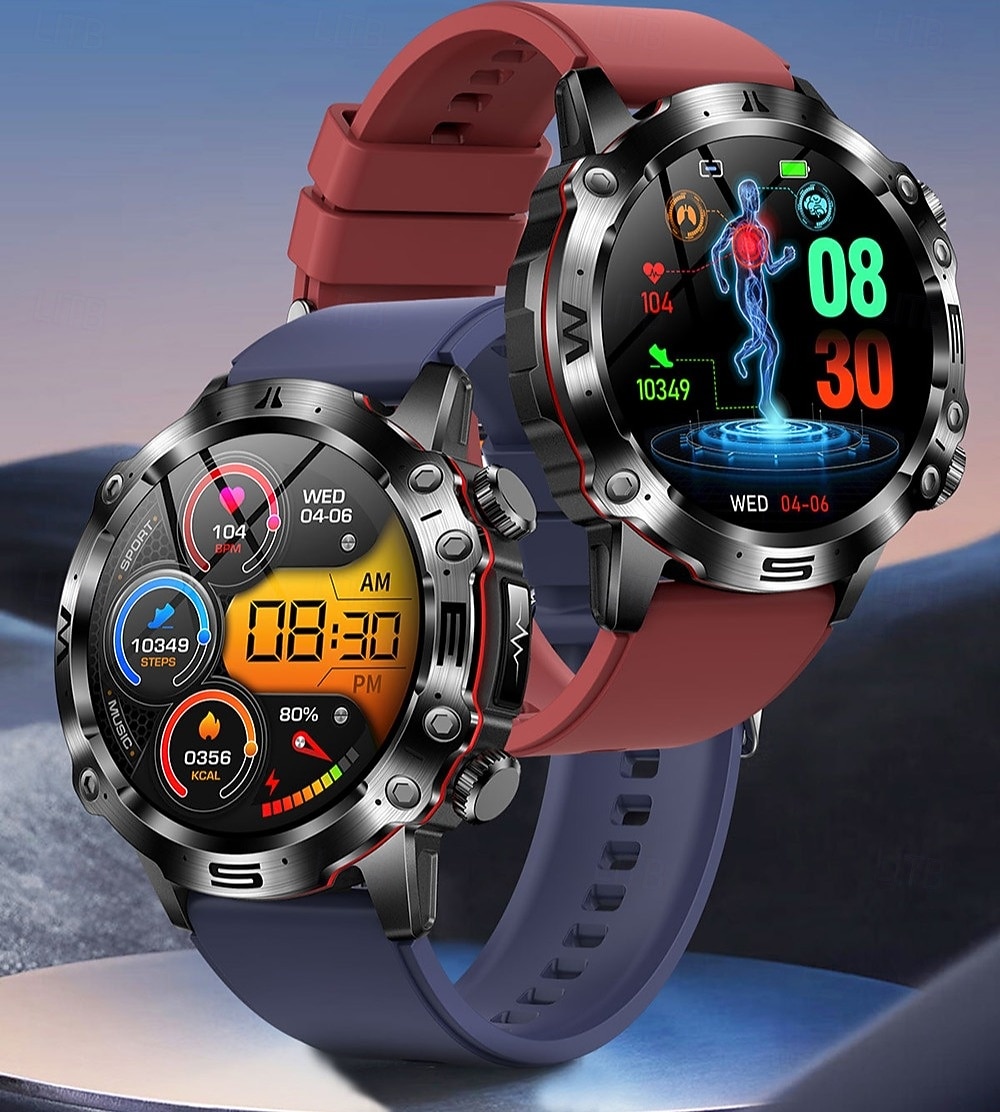 iMosi ET482 Relógio inteligente 1.43 polegada Relógio inteligente Bluetooth Podômetro Aviso de Chamada Monitor de Atividade Compatível com Android iOS Unisexo Suspensão Longa Chamadas com Mão Livre de 2026 por $86.99 –P2