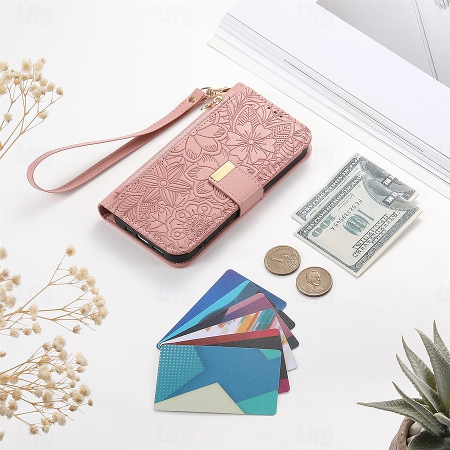 Phone Case For Samsung Galaxy S26 S26 Plus S26 Ultra Wallet Case Flip Cover with Stand Holder Zipper with Wrist Strap Tree Retro TPU PU Leather 2026 - $18.99 –P25