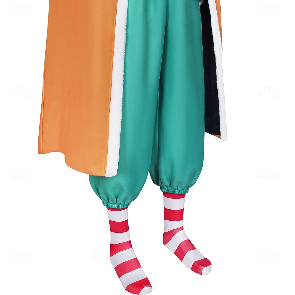 Ocean Adventurer Burlesque Clown Pirat Słomkowy Kapelusz Kostium Cosplay Stroje Anime Stroje tematyczne do filmów i programów telewizyjnych for Męskie Dla dorosłych Bal maskowy Halloween Comic Con 2026 - $119.99 –P8