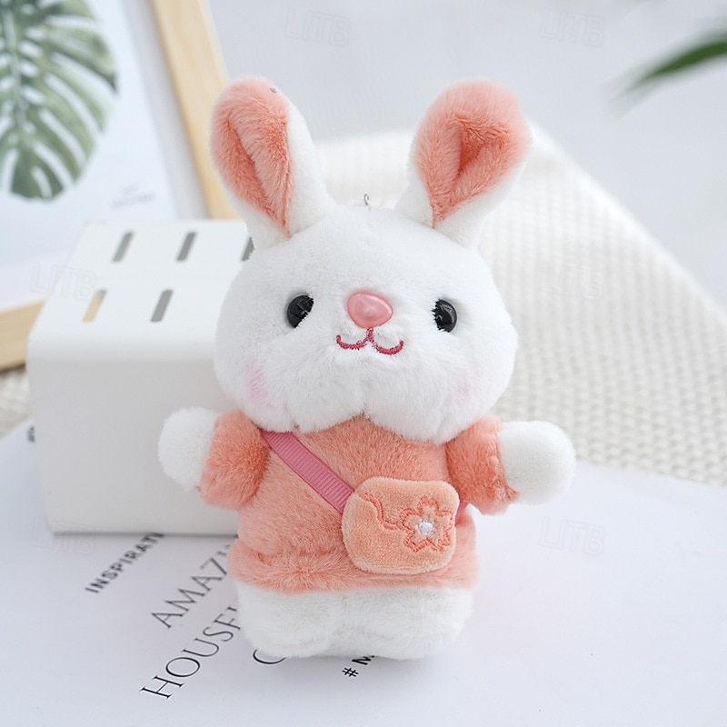 Chaveiros de coelhinho de pelúcia em miniatura para cestas de Páscoa, lindos enfeites de mochila em formato de coelho de pelúcia com bolsinha, lembrancinhas para festas infantis, prêmios para caça aos de 2026 por $12.99 –P6