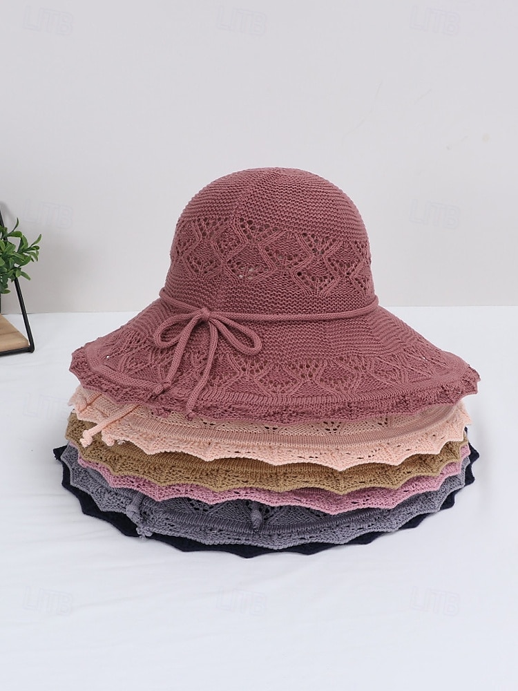 Opvouwbare zonnehoed voor dames, lichtgewicht polyester, boho-stijl, meerkleurig, ademend en opvouwbaar, perfect voor vakantie, reizen, strand en dagelijks gebruik. 2026 - $11.99 –P7