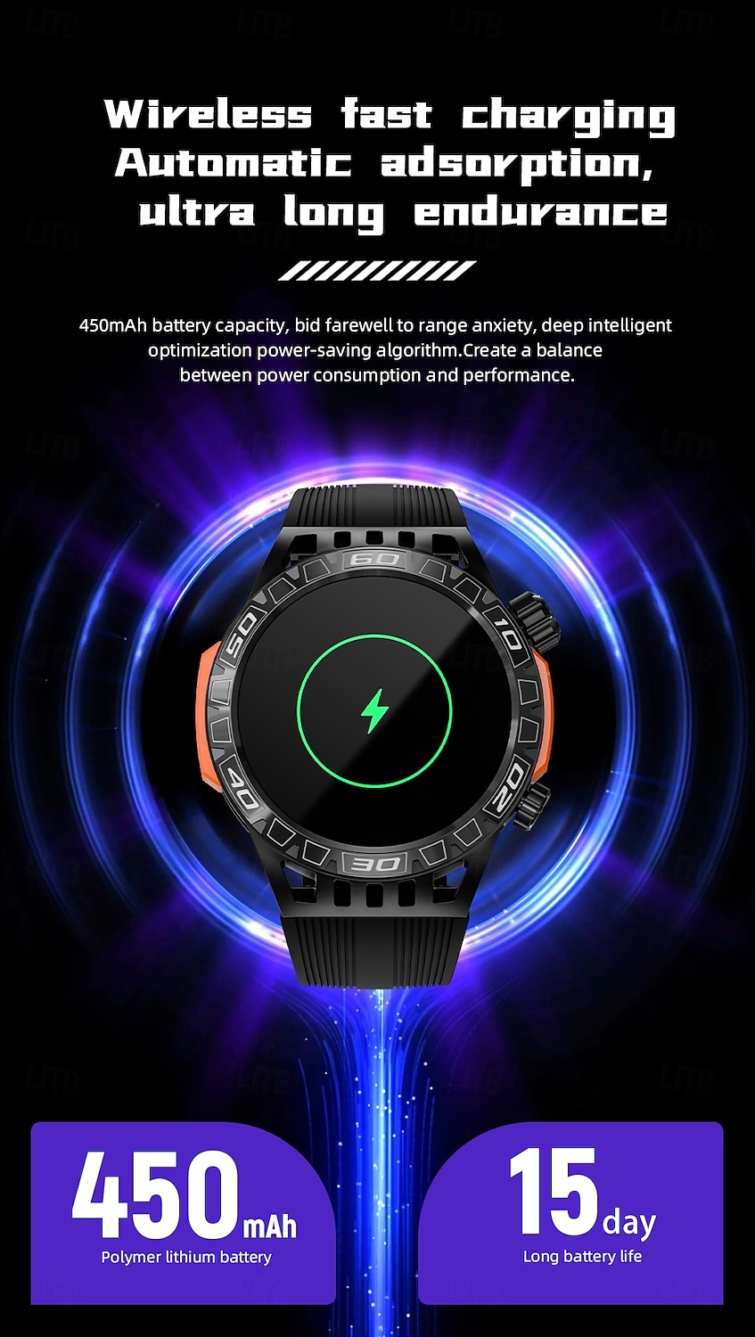 Relógio inteligente Lokmat Zeus 6 Pro de 1,46 polegadas com Bluetooth, chamadas, pedômetro, lembrete de chamadas e rastreador de atividades. Compatível com Android e iOS. Unissex, longa duração da bateria, chamadas em modo mãos-livres, à prova d'água IP68 de 2026 por QAR 200.93 –P16