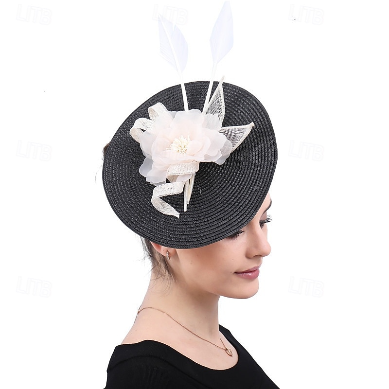 Fascinators Polyester Wedding Birthday Elegant Vintage Cute With Floral Headpiece Headwear 2026 - $34.99 –P3