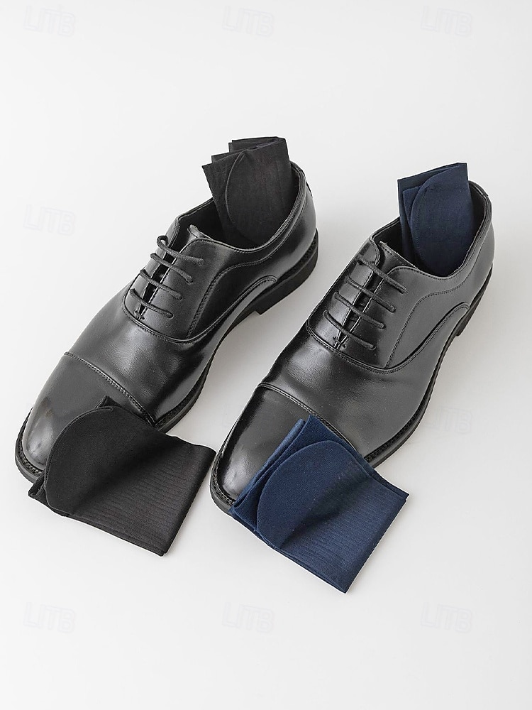 Мужские дышащие полосатые носки из полиэстера, различные цвета, элегантный аксессуар для торжественных случаев, свадеб, вечеринок и повседневной деловой одежды. 2026 - $7.99 –P7