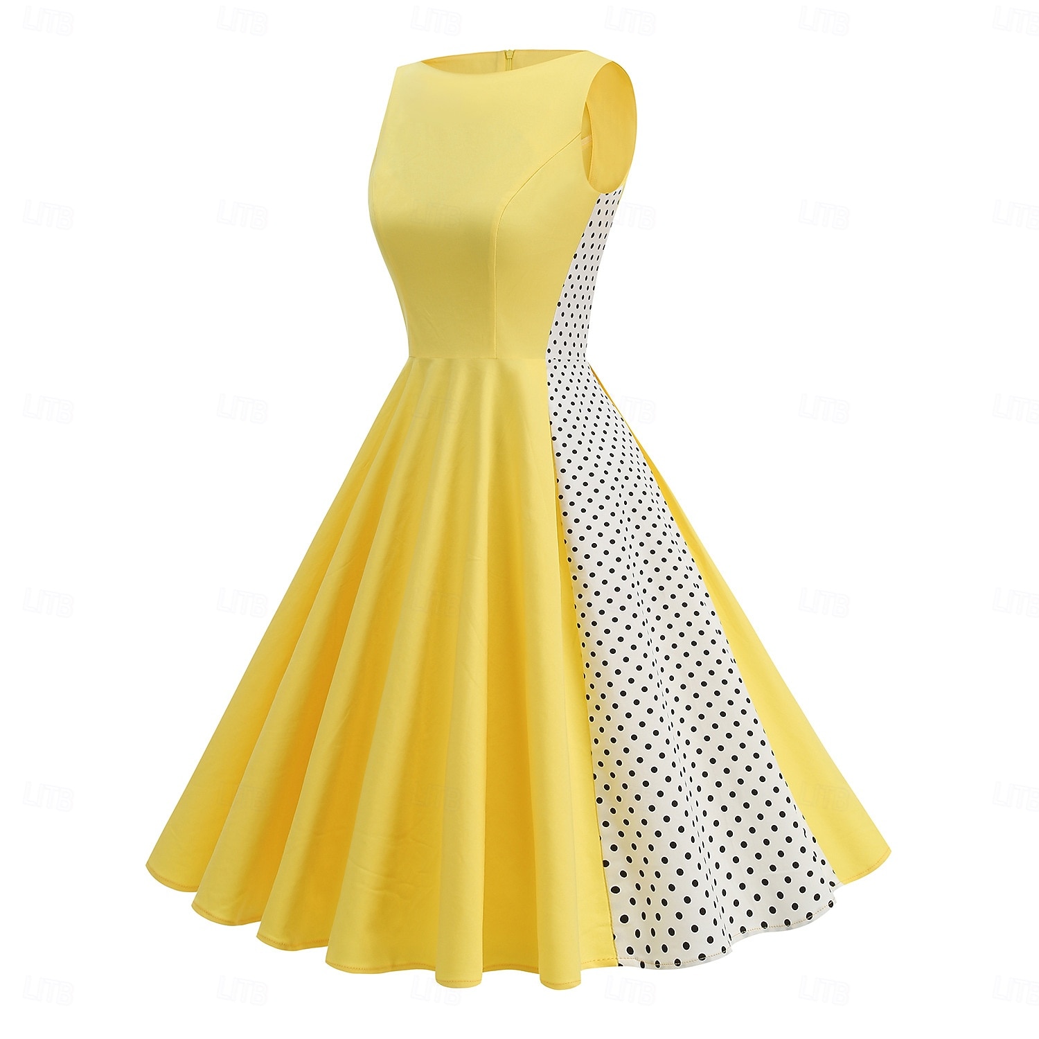 1950s Retro Vintage Rockabilly Dress Swing Dress Flare Dress Sleeveless Polka dots Fit & Flare Swing Fancy Dress Women's Carnival Masquerade Prom Office / Career Event / Party Adults' Homecoming 2026 - $48.99 –P2