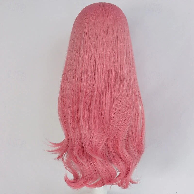 Păr lung și creț, roz pastel, aventurier oceanic, pentru petrecere de cosplay 2026 - $28.99 –P4