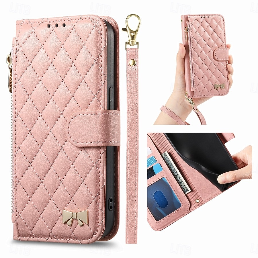 Phone Case For Samsung Galaxy S26 S26 Plus S26 Ultra Wallet Case Flip Cover Zipper with Wrist Strap Kickstand Retro TPU PU Leather 2026 - $19.99 –P3