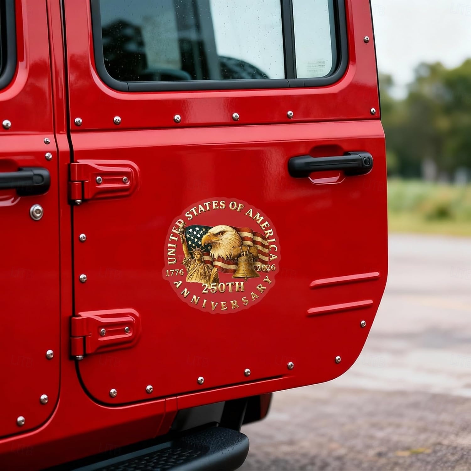 Autocolant auto patriotic pentru geam auto, cu vultur și Statuia Libertății, autocolant din vinil pentru mașină, camion, SUV, laptop - 1776-2026 - autocolant auto cu 250 de ani de Ziua Independenței SUA 2026 - $9.99 –P5