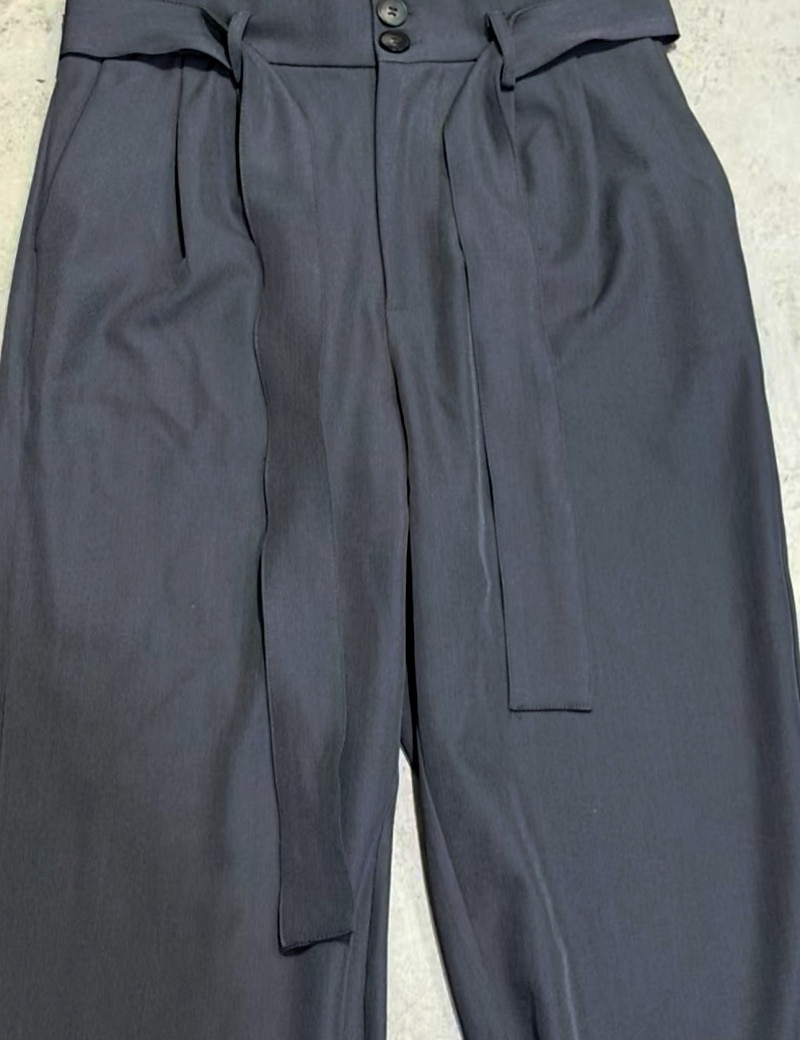 Herr Långbyxor Kostymbyxor Ficka Knappar Slät Komfort Andningsfunktion Fullängd Hem Utomhus Streetwear Semester Mode Marinblå Grå Oelastisk 2026 - $36.99 –P5