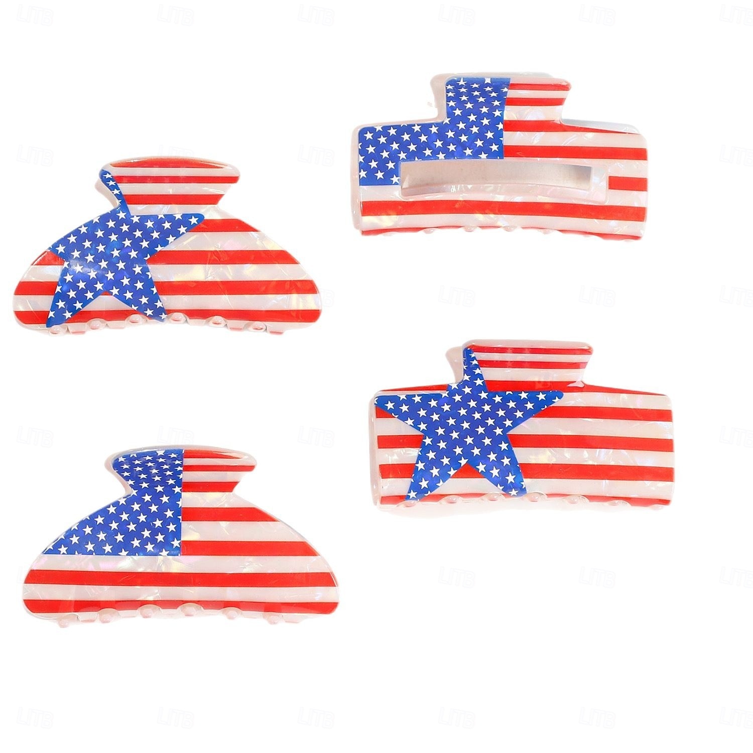 250 aniversario EE.UU. Accesorios para el Pelo Vintage Adulto Mujer Día de la Independencia Disfrazarse 2026 - $18.99 –P1
