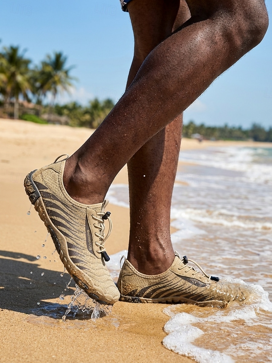 Men's Khaki Quick-Dry Water Shoes Lightweight Breathable Barefoot Beach Sneakers for Water Activities, Swimming, Kayaking, River Trekking, Beach Walking and Outdoor Adventure 2026 - $34.99 –P2
