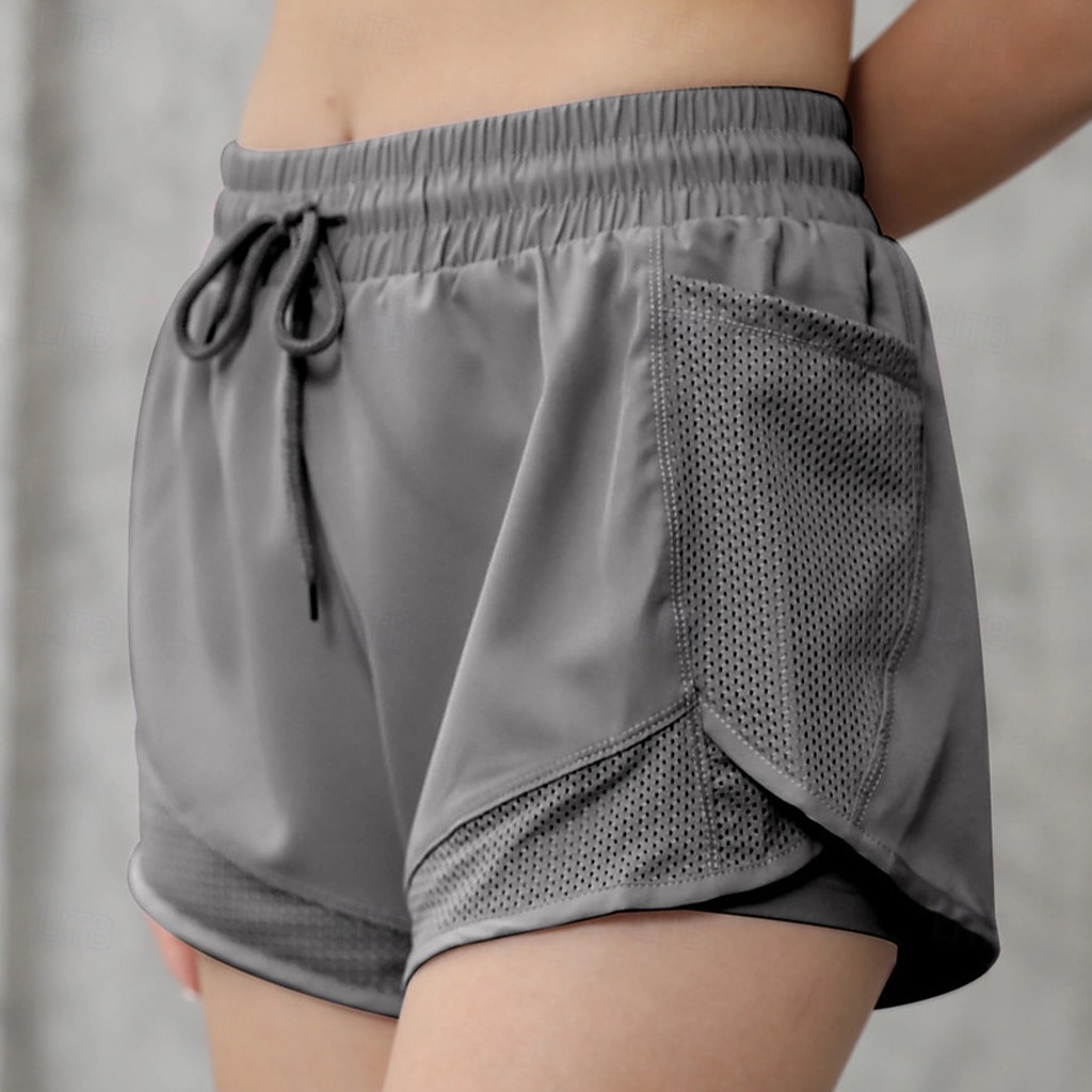 Per donna Shorts sportivi Shorts Pantaloncini Estivi Shorts da Spiaggia Vacanza Moda Casual Quotidiano Corto Misura del girovita medio Coulisse Tasca Fascia Elastica Asciugatura Rapida Morbido del 2026 a $20.99 –P13