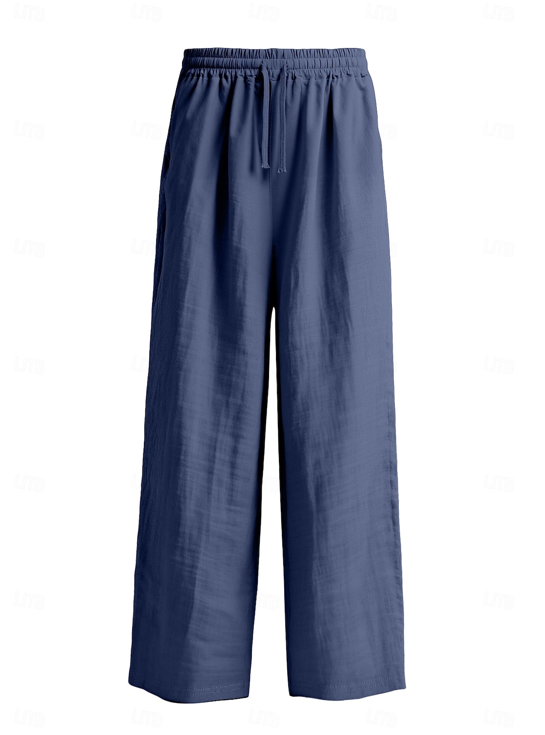 Herren Leinenhosen Hose Sommerhose Kordelzug Elastischer Bund Gerader Schnitt Einfach Komfort Atmungsaktiv Volle Länge Lässig Täglich Ferien Urlaub Mode Schwarz Weiß Unelastisch 2026 - $21.99 –P12