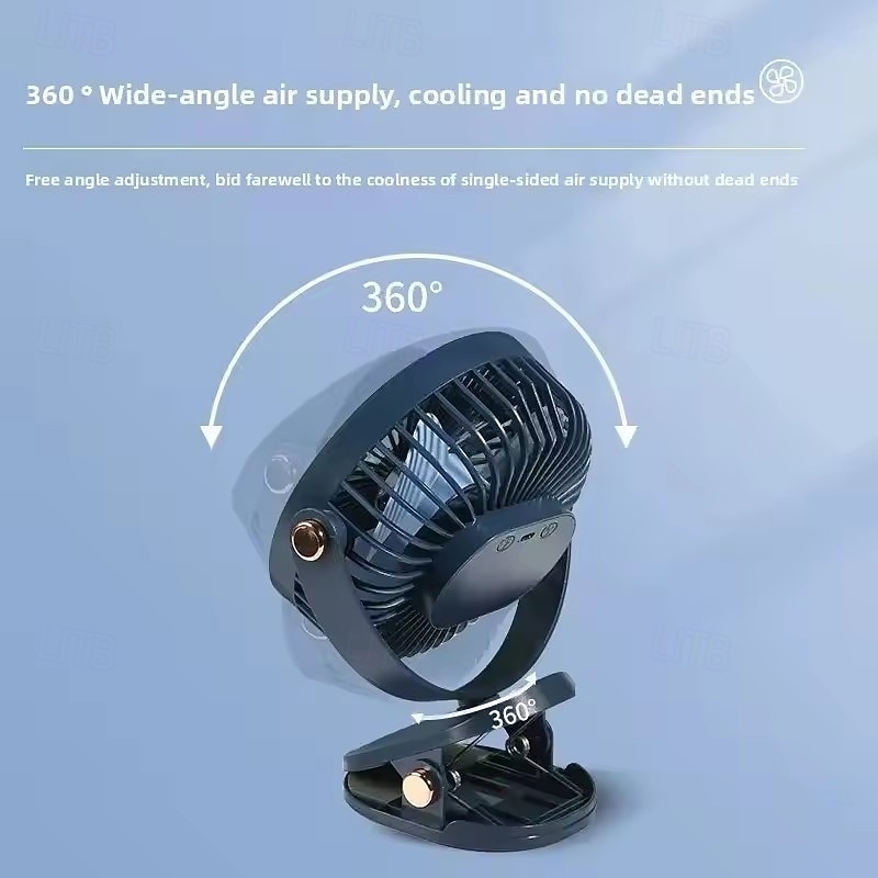 4-in-1 Clip on Fan with LED Night Light, Portable Desk & Wall Hanging Fan, Long Lasting Battery Life Personal Fan with 5 Speeds, Quiet Small Cooling Fan for Bedside Dorm Office Stroller 2026 - $34.99 –P4