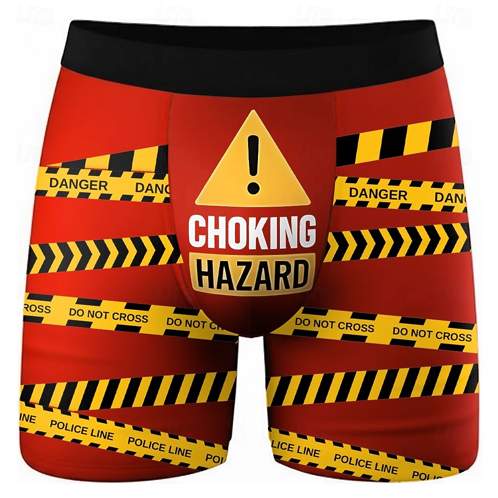 Муж. С надписью Забавный сленг Эластичные боксерские трусы Плавки Боксерские шорты для плавания Веселая Повседневные Дом Пляжный отдых Эластичный пояс Влагоотводящий материал Дышащее нижнее белье 2026 - $16.99 –P2