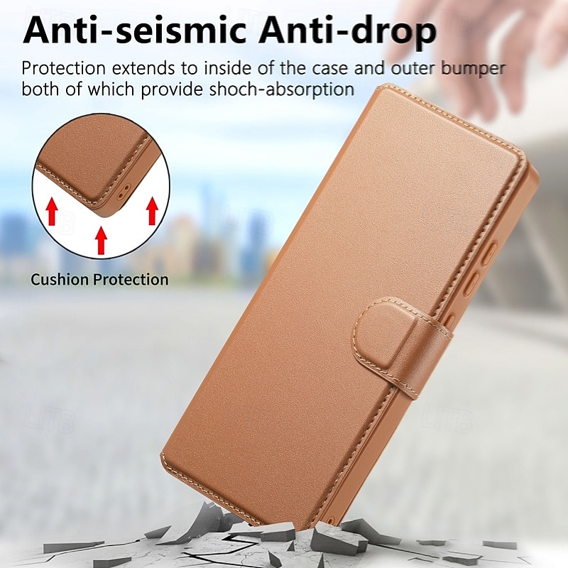 Phone Case For Samsung Galaxy S26 Ultra Plus S25 Ultra Plus S25 Edge S24 Plus Wallet Case with Stand Holder Full Body Protective Shockproof TPU PU Leather 2026 - $23.99 –P30