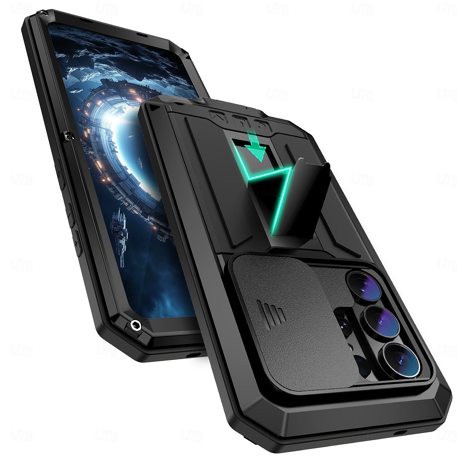 téléphone Coque Pour Samsung Galaxy S26 Ultra Plus S25 Edge S25 FE Adsorption Magnétique avec Support Supporte la Charge Sans Fil Antichoc Métal Silicone de 2026 ? $28.99 –P1