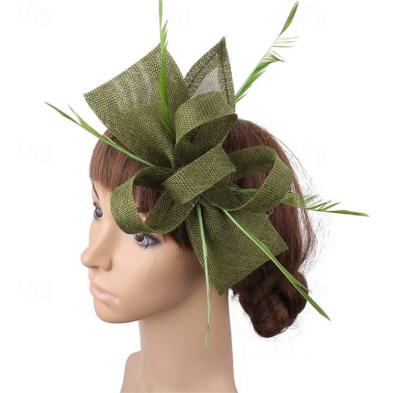 Fascinators Plumes Mariage Anniversaire ancien Mignon Rétro Avec Plume Casque Couvre-chef de 2026 ? $17.49 –P8