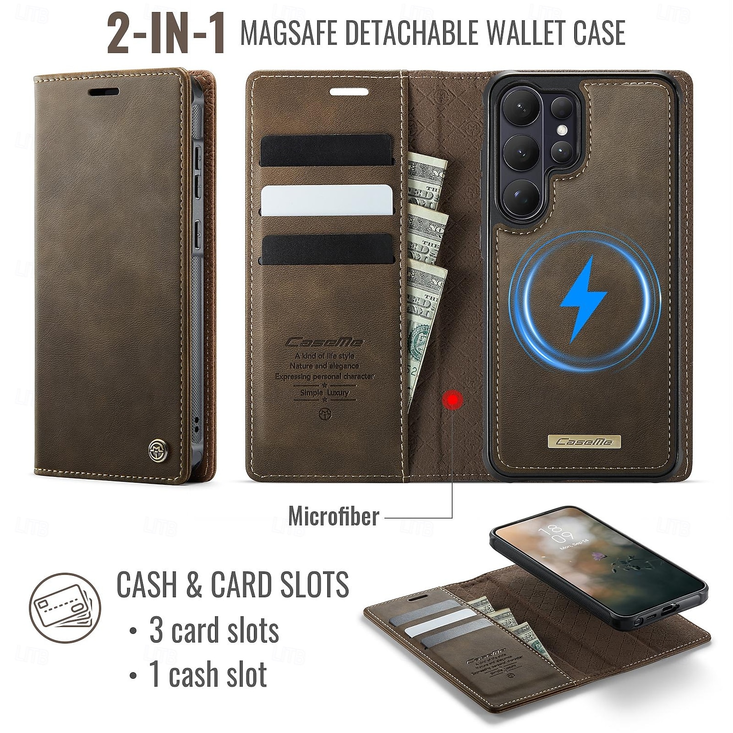 Phone Case For Samsung Galaxy S26 S26 Ultra Plus Wallet Case with Stand Holder Support Wireless Charging Kickstand Retro TPU PU Leather 2026 - $25.99 –P2