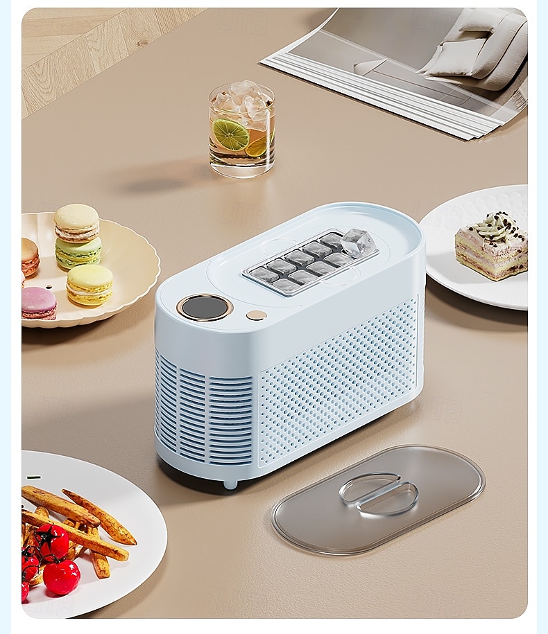 Миниатюрный портативный льдогенератор, настольный, быстрое приготовление льда за 10-15 минут, 8 твердых кубиков льда за цикл, компактный, небольшой, быстродействующий льдогенератор для дома, офиса, 2026 - $115.99 –P5