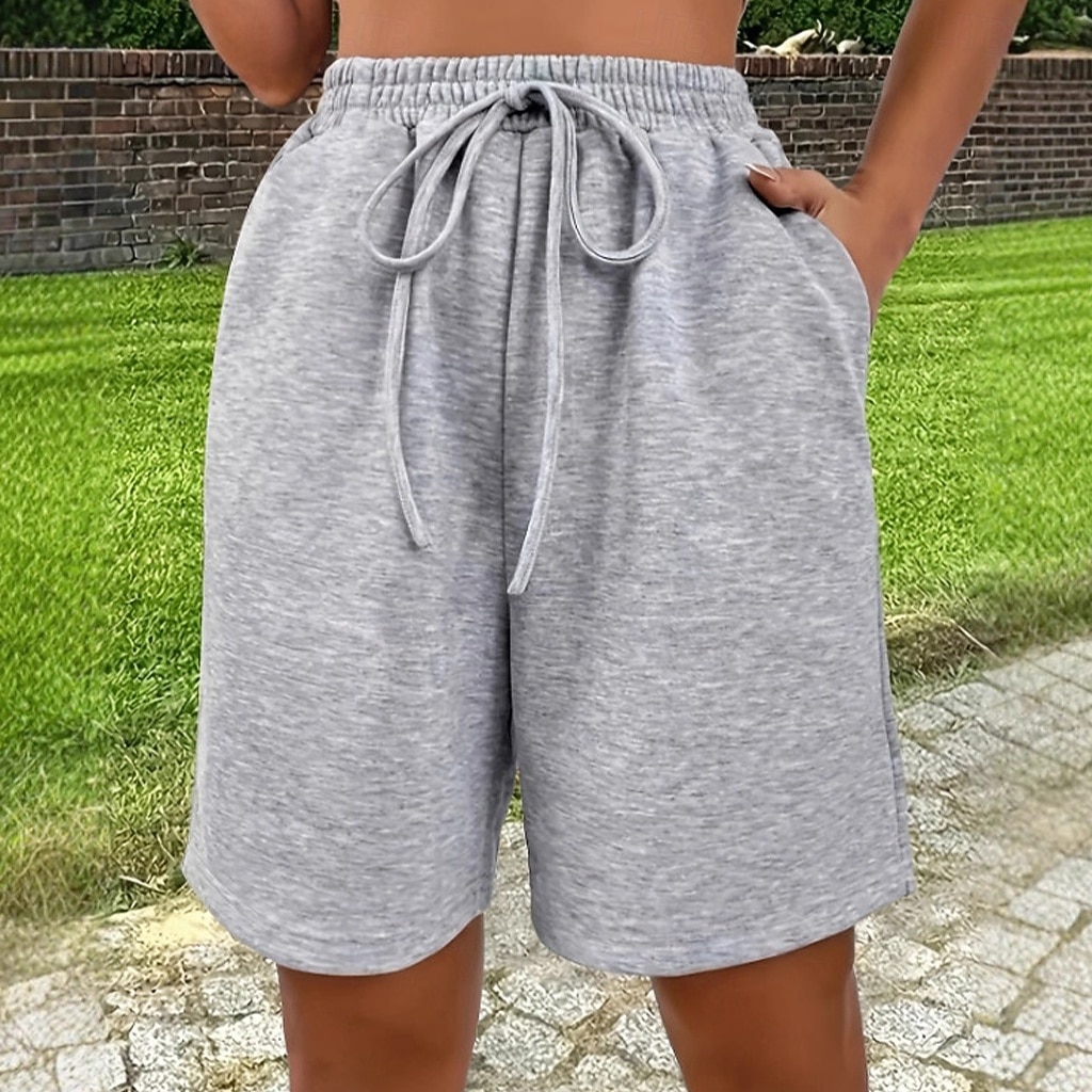 Women's Bermuda shorts Shorts Summer Shorts Beach Shorts Vacation Fashion Casual Daily Short High Waist Drawstring Pocket Elastic Waist Comfort Soft Breathable Micro-elastic Streetwear Beach Holiday 2026 - $21.99 –P3