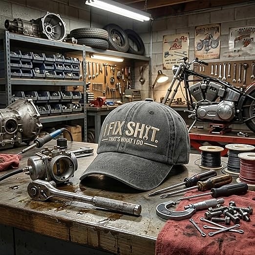 Baseballkappe mit Stickerei „Ich repariere Scheiße, das ist mein Job“ für Damen und Herren, lustige Mütze mit Arbeiterstolz, atmungsaktive, verstellbare Dad-Cap, lässige Arbeitsmütze für draußen, 2026 - $21.99 –P5