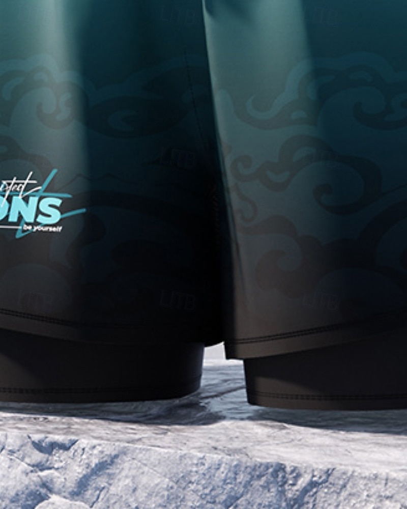 Per uomo Standard Costume da bagno Costume da Bagno Sfumatura Coulisse 2 in 1 Con Fodera a Compressione Asciugatura Rapida Elastico Traspirante Senza Maniche Costume da Bagno Pantaloni Surf del 2026 a $15.49 –P2