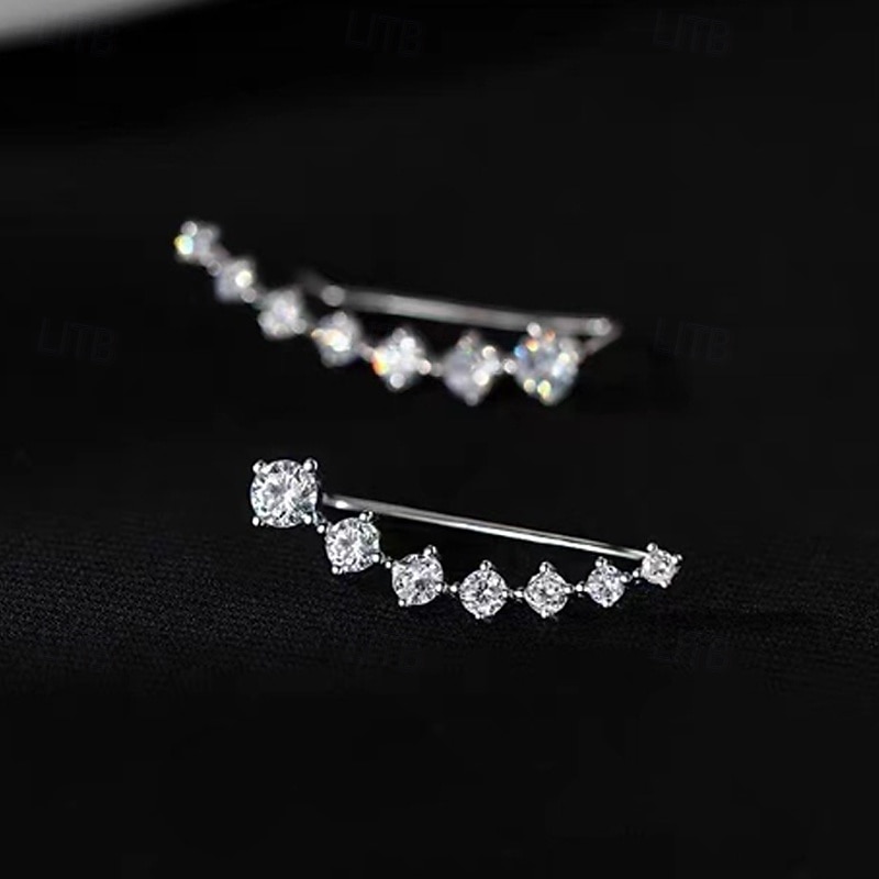 1 par Örhänge For Dam Dagligen Gata Silver Pärlor Diamant 2026 - $2.49 –P3