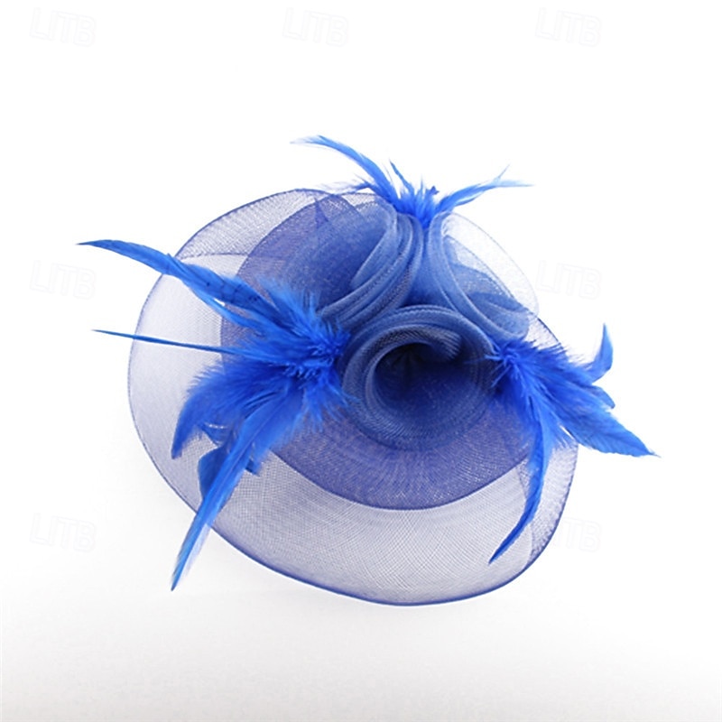 Fascinators Polyester Wedding Birthday Vintage Cute Retro With Feather Headpiece Headwear 2026 - $22.99 –P3